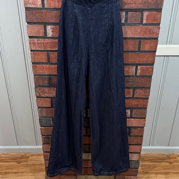 Amanda Uprichard x Revolve Isadore Denim Jumpsuit in Indig - Picture 7 of 16